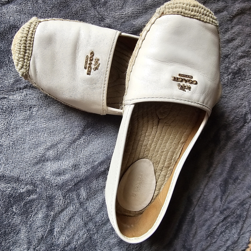 Coach espadrille flats SZ 9.5